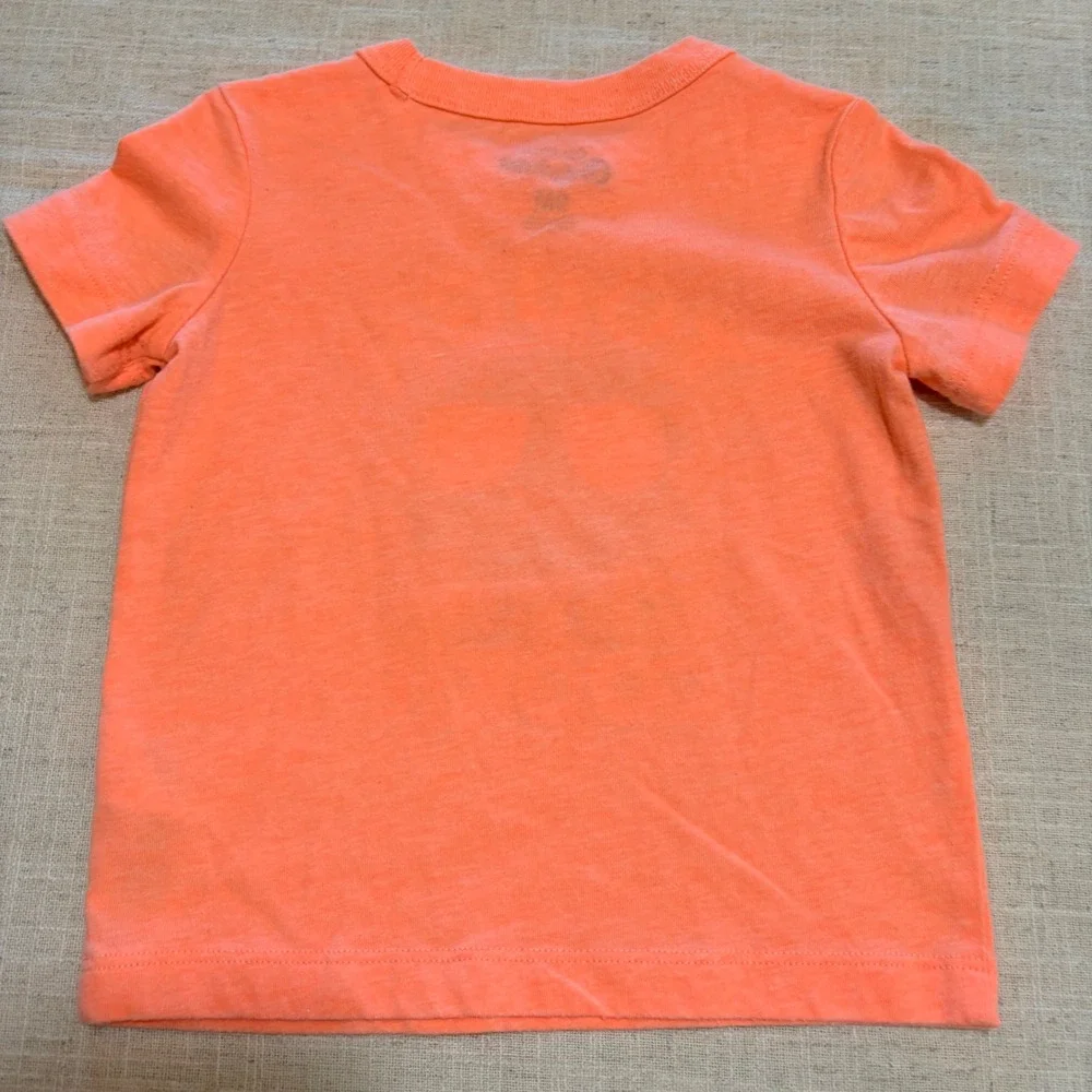 OshKosh Originals Boys Girls Neon Orange‎ Tough Cookie Graphic Tee Shirt 9M